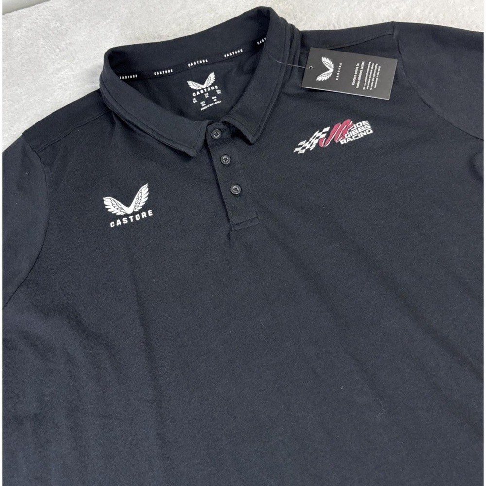Joe Gibbs Racing Toyota Castore Short Sleeve Leisure Polo Men's 3XL Black NWT